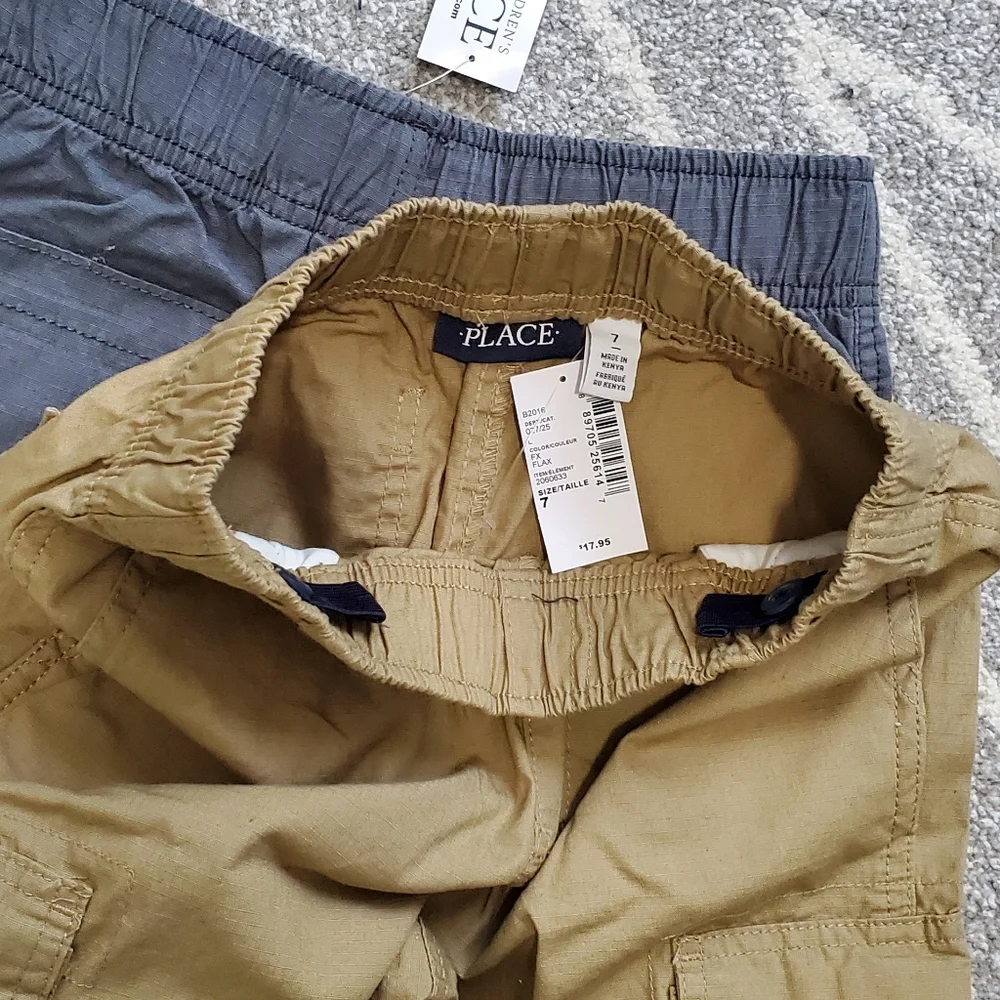 NWT Bundle The Children's Place Boys Pull on Cargo Shorts - Picture 6 of 6
